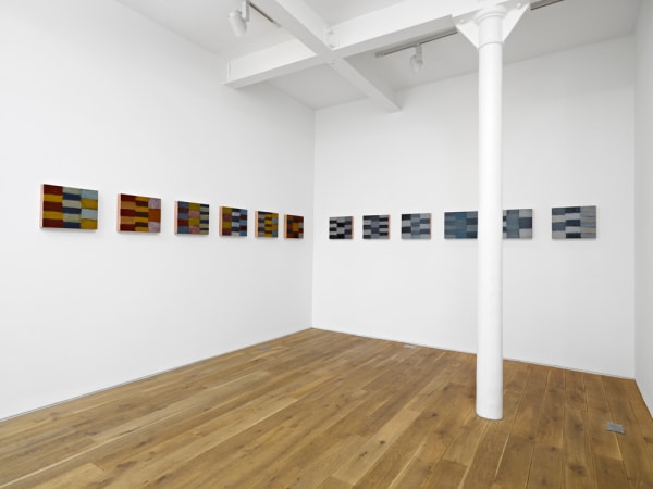 Twelve Triptychs 2008 (Installation view, Ingleby Gallery April 2010) oil on copper twelve parts, 32.2 x 38.2 cm each